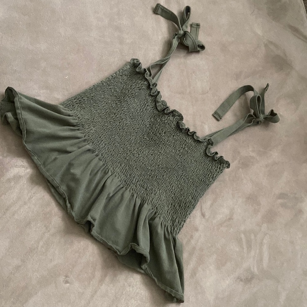 Green tank top